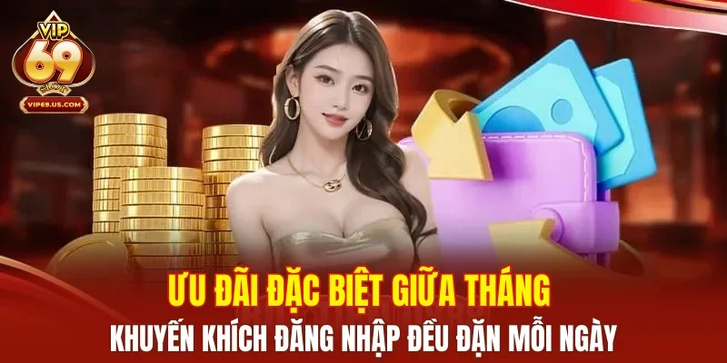 Ưu đãi đặc biệt giữa tháng – Khuyến khích đăng nhập đều đặn mỗi ngày